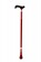 【枴杖屋】當代藝術系列 360度防滑避震伸縮手杖   紅底白花紋 紅
